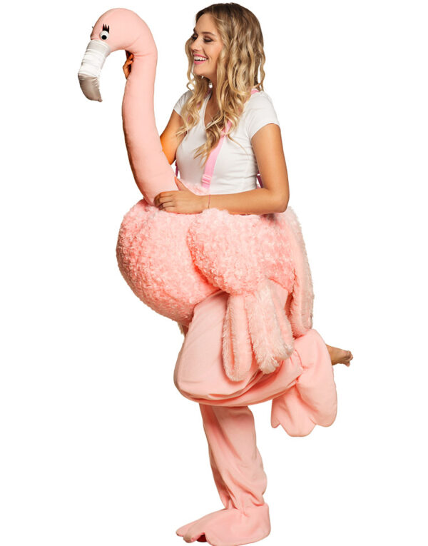 Flamingo Piggyback / Ride On Unisex Kostyme