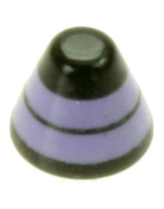 DualRing Spike Lilla - 3 mm Akrylkule til 1