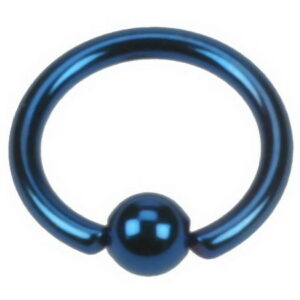 Blue Ball Closure Ring - 1.2 x 8 mm