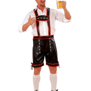 Lederhosen - Oktoberfest Knebukse med Seler