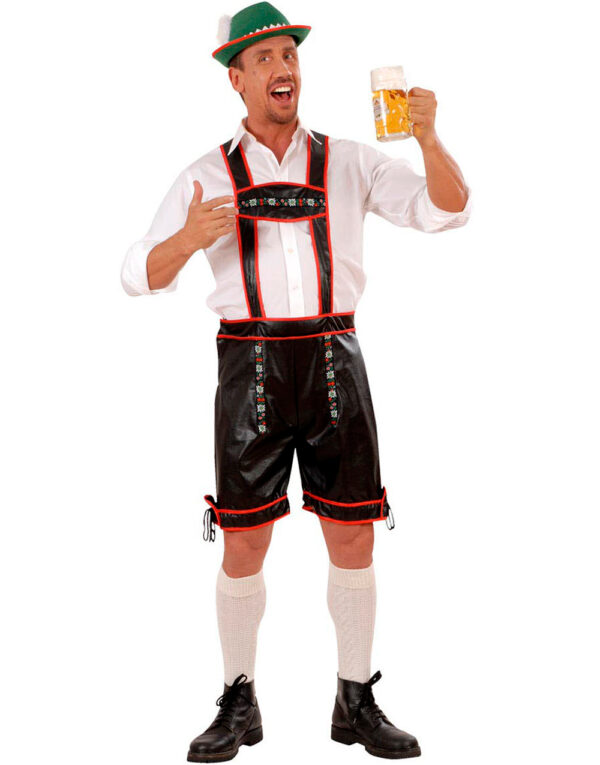 Lederhosen - Oktoberfest Knebukse med Seler