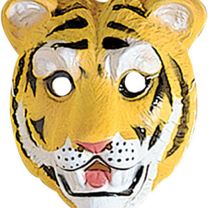Tiger - Maske av Formet Plast til Barn