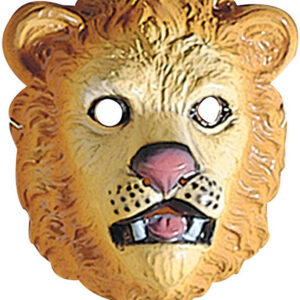 Løve - Maske av Formet Plast til Barn