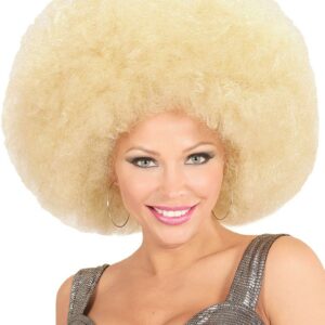 Overdimensjonert Blond Afroparykk