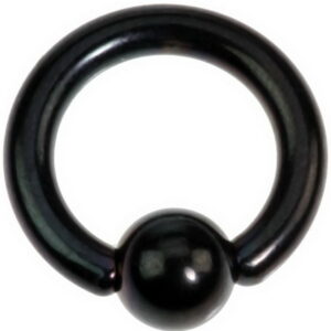 Svart PVD Ball Closure Ring Piercing