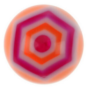 Hexagonal - Orange Akrylkule