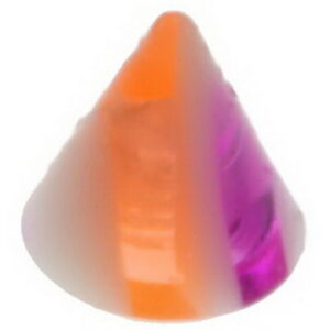 Marble Spike Orange and Purple - 3 mm Akrylkule til 1