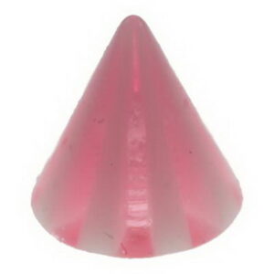 Stripete Spike Pink - 3 mm Akrylkule til 1