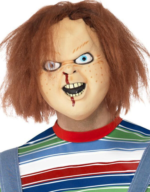 Lisensiert Chucky Latexmaske med Rødt Hår