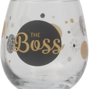 The Boss - Fotløst Vinglass/Ølglass/Brusglass - 450 ml