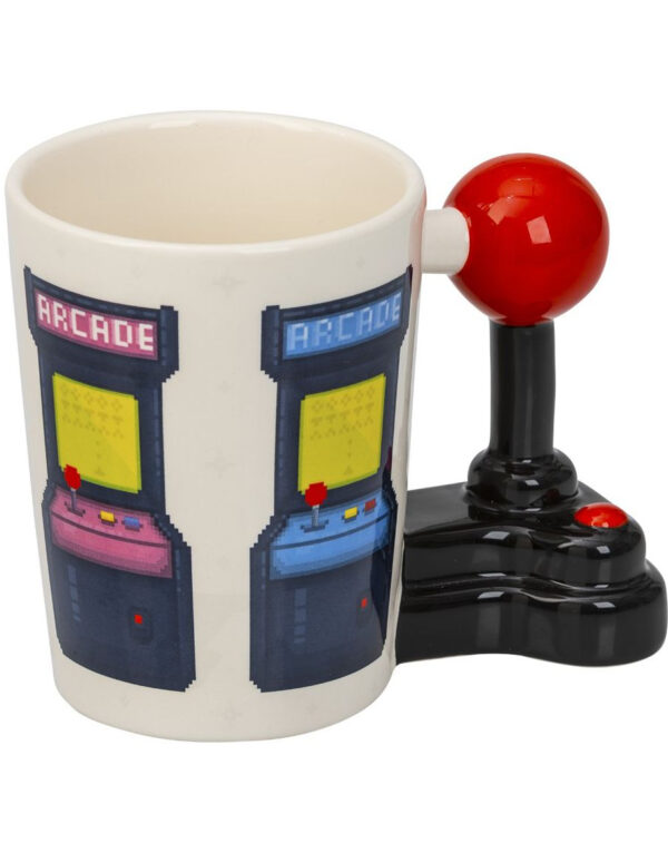 Arcade / Game Over - Kopp med Joystick-Formet Håndtak - 380 ml