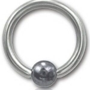 Silver BCR med Hematite ball Titan