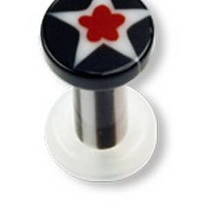 Flower Red Star - Piercing Plugg