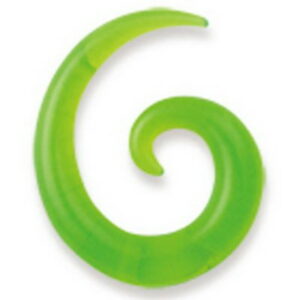 Curl Expander Akryl - Grønn Ørepiercing
