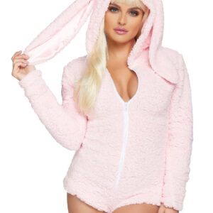 Cuddle Bunny - Myk Bodysuit med Hette