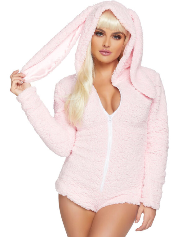 Cuddle Bunny - Myk Bodysuit med Hette