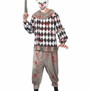 Creepy Clown Kostyme til Mann