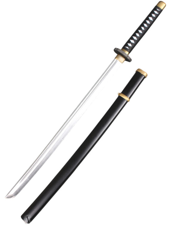 Svart Katana med Slire 101 cm - Cosplaysverd