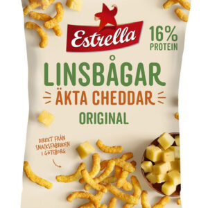 Estrella Linsbågar Ekte Cheddar 125 gram