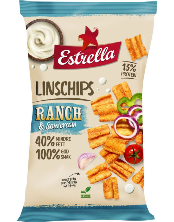 Estrella Linschips Ranch & Sourcream 110 gram - Vegansk