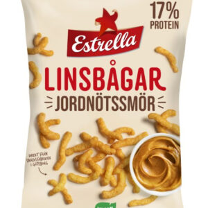 Estrella Linsbågar Peanøttsmør 125 gram