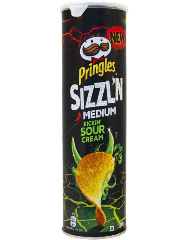 Pringles Sizzl'n Kickin' Sour Cream 200g LIMITED EDITION