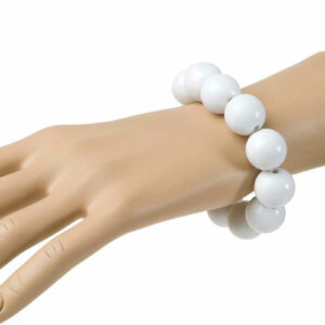 Armbånd med Hvite Perler