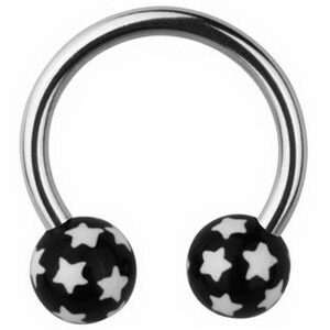 Stardom Eyebrow Piercing - Black - 1.2 x 10 mm