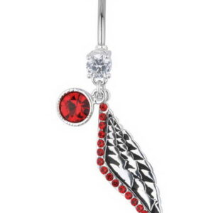 Wing of the Devil Bellypiercing - Red