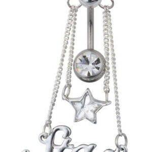 Star Belly Piercing - White