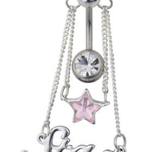 Star Belly Piercing - Pink