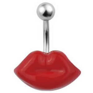 Gothic Lady Lips Navlepiercing - Red