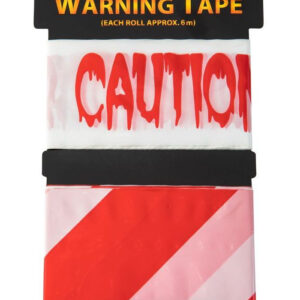 "Caution-Danger" og Striper - Sperrebånd i Plast 6 meter 2 Pakk
