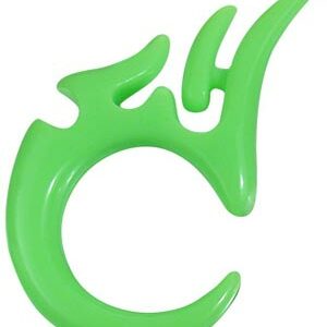 Grønn Dragon Claw Expander Ørepiercing i Akryl 4 mm