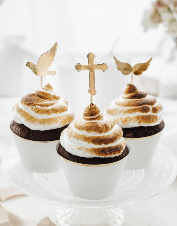 6 stk Cupcake/Kaketoppere - Kors