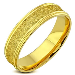 Gold Dust - Gullfarget Ring i Kirurgisk Stål