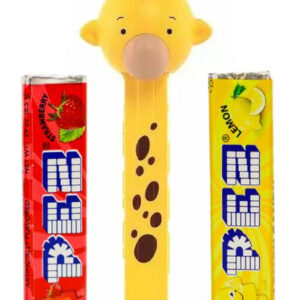 Pezimals Giraff - Pez-Holder med 2 stk Pez Pakker