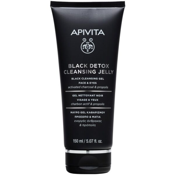 APIVITA Black Detox Cleansing Jelly  Black Cleansing Gel – Face & Eyes