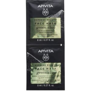 APIVITA Express Beauty Deep Cleansing Face Mask with Green Clay 2X8 ml