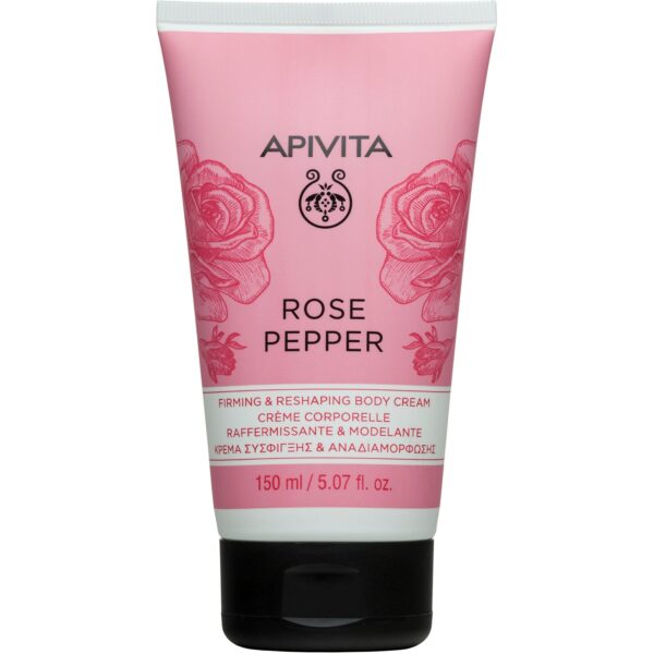 APIVITA Rose Pepper Firming and Reshaping Body Cream with Pink Pepper