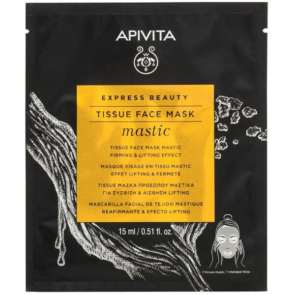 APIVITA Express Beauty Tissue Face Mask Mastic Firming & Lifting Effec