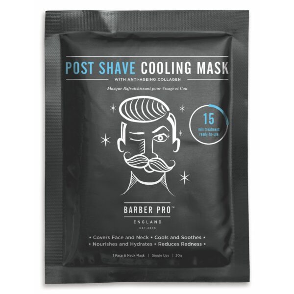 Barber pro Post Shave Cooling Mask With Anti-Aging Collagen