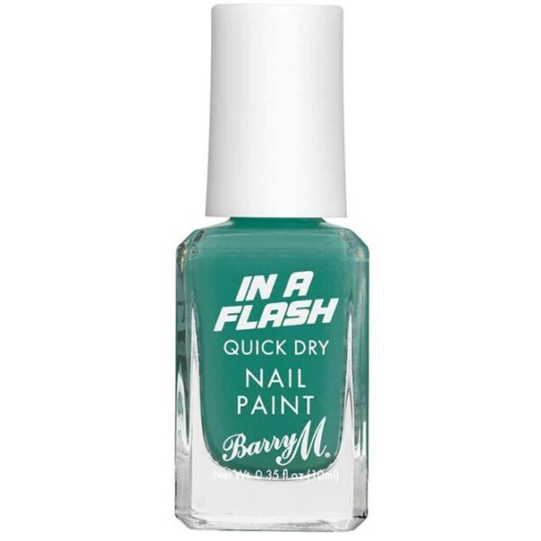 Barry M In A Flash Quick Dry Nail Paint  Teal Rush