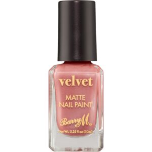 Barry M Velvet Nail Paint  Oyster pink