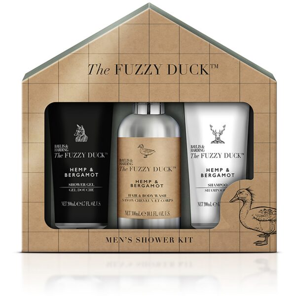 Baylis & Harding The Fuzzy Duck Men&apos;s Hemp & Bergamot Hair & Body Trio