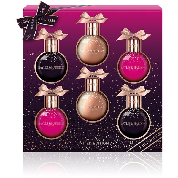 Baylis & Harding Wild Fig & Pomegranate 6 Bauble Set