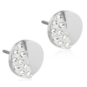 Blomdahl Earrings Brilliance Split 8 mm Crystal
