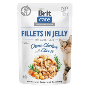 Brit Care Cat Jelly kylling filé & ost i gelé 85 g