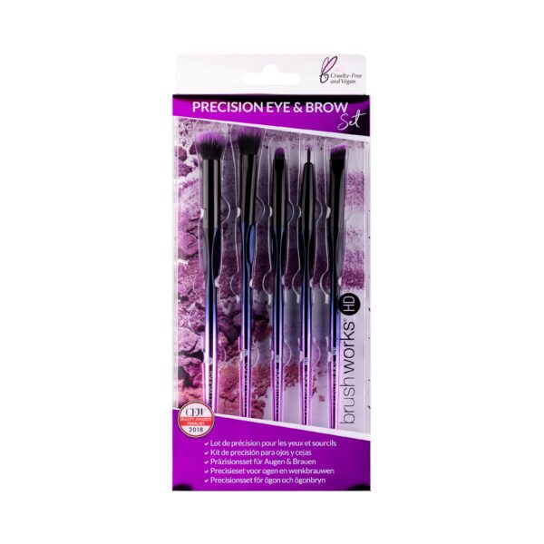 Brushworks HD Precision Eye & Brow Set