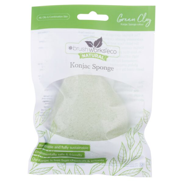 Brushworks Konjac Sponge Green Clay